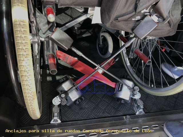 Anclaje silla de ruedas Carucedo Aeropuerto de León